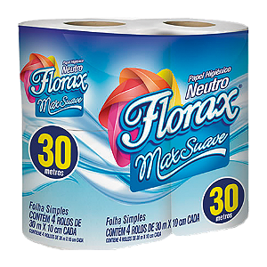 Papel Higiênico Folha Simples Florax 4x30m