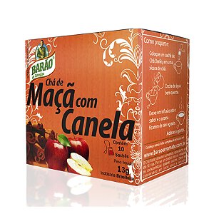 Chá Barão Maçã com Canela 13g (5x10 sachês)