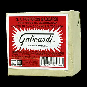 Fósforo Gaboardi 10 Caixas com 40un
