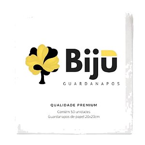Guardanapo Biju 100% Celulose 20x20cm - Fardo Fechado c/40 Pacotes