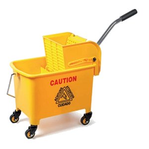 Balde com Espremedor 2 Águas 20 Litros Amarelo SuperPro Bettanin Ref.: SP90105