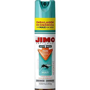 Inseticida Aerossol JIMO Anti-Inset Jato Seco 400ml - Embalagem Econômica