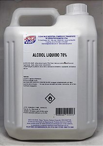 Álcool Líquido 70º - Clean Vale (5L)