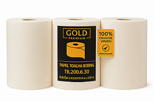 Papel Toalha Bobina Flamingo 6x200m Premium 30g