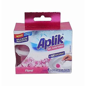 Gel Adesivo Sanitário Unitário APLIK Floral 4x7g