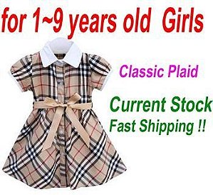 Vestido Xadres de 1 a 9 nanos