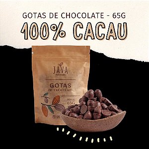 GOTAS 100% cacau, zero açúcar - BRUT - 65 g