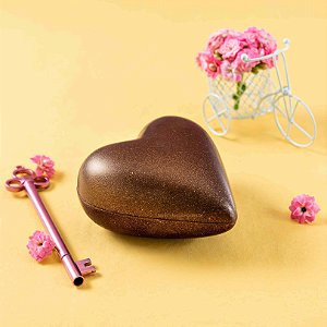 Coração de chocolate Creme de Avelã 200g - Chocolate dia dos namorados