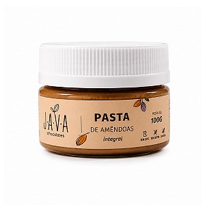 Pasta de Amêndoas Integral - 100g - PURA, Sem glúten, sem leite, sem soja