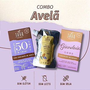 KIT Chocolates  AVELÃ - Combo com 3 produtos da linha avelã