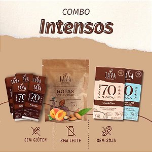 KIT Chocolates INTENSOS - Kit com 4 produtos com alto teor de cacau!