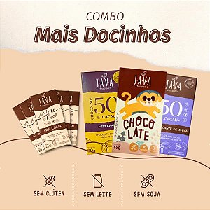 Kit Chocolates DOCINHOS - Combo com 4 chocolates puros, gostosos e docinhos.