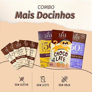 Kit Chocolates DOCINHOS - Combo com 4 chocolates puros, gostosos e docinhos.