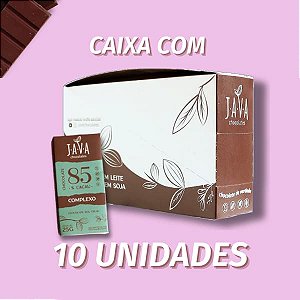 Chocolate amargo 85% cacau Complexo - CAIXA COM 10 x 25g