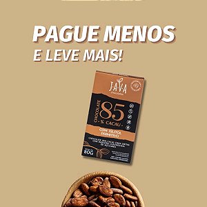 Chocolate com XILITOL low carb 85% cacau Primitivo - CAIXA 6 x 80G