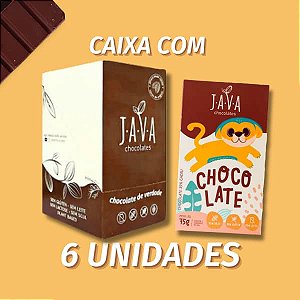 Chocolate INFANTIL zero leite JUPA - CAIXA COM 6 UNIDADES 75G - Docinho, sem glúten, zero leite e soja.