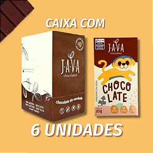 Chocolate INFANTIL zero leite JUPA - CAIXA COM 6 UNIDADES 65G - Docinho, sem glúten, zero leite e soja.