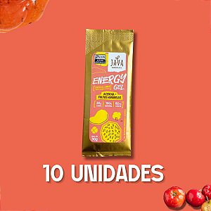 GEL DE CARBOIDRATO Natural - Acerola e Frutas Amarelas 10 UNIDADES DE 30g - Puro e Vegano