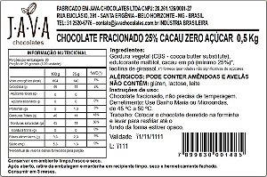 Loja Online Java Chocolates