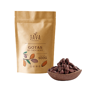 GOTAS de chocolate 50% cacau MEIO AMARGO - 500g