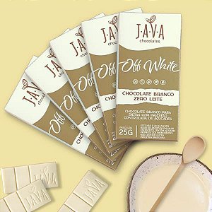 Chocolate Branco OFF WHITE Zero Açúcar - PACK com 5 tabletes de 25g