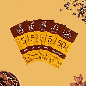 Chocolate 50% cacau MINEIRINHO - PACK 5 tabletes de 20g - NOVO PESO