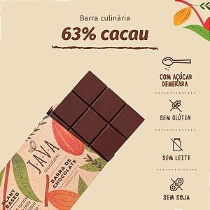 barra de chocolate 63% cacau MINEIRO - 1,010 KG