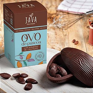 OVO DE PASCOA ZERO AÇÚCAR 170g - 50% cacau, zero açúcar, glúten, leite e soja