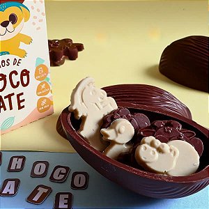 OVO DE PASCOA INFANTIL 170g ZERO LEITE - Com divertido livro de colorir!