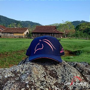 Boné Trucker Hild Horse Pink - Campo & Arte