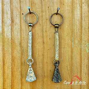 Chaveiro Trançado Nossa Senhora