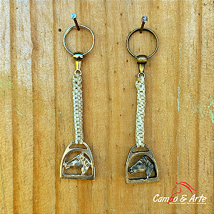 Chaveiro Trançado Cavalo Crioulo