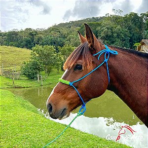 Cabresto 7 Nós Azul e Verde