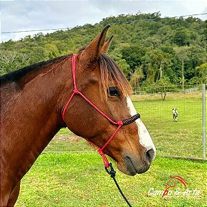 Cabresto 7 Nós Vermelho e Preto