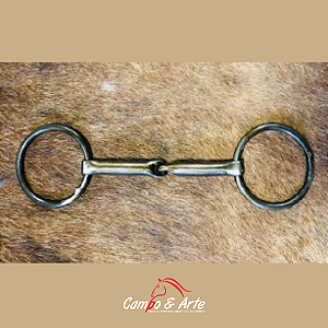 Freio Bridão de Argola Bocal Ferro