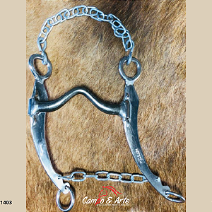 FREIO CAMPEIRO INOX BOCAL DE FERRO