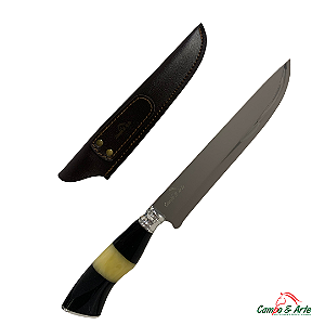 Faca 8" Inox Cb Chifre/Detalhe Osso