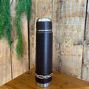 GARRAFA 1L FORRADA EM COURO