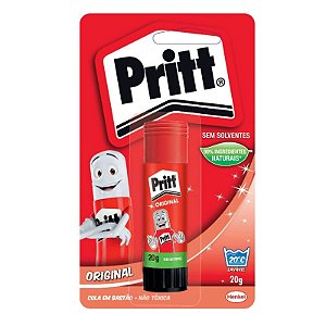 Cola Bastão Pritt 20g Henkel Escolar Lavável Atoxica