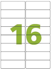 Etiqueta Impressora A4 99,1 X 34 100 Folhas A4362 1600 Etiq.