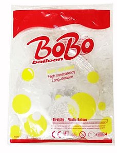 50 Unidades Balao Bubble 24 Polegadas Silicone Transparente