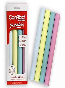 Kit Adesivos Contact Na Medida Brand 4 Cores Tons Pastéis