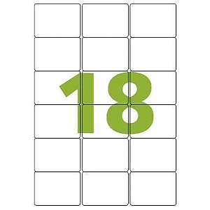 Etiqueta A4 63,5 X 46,6 A4361 50 Folhas 900 Etiquetas