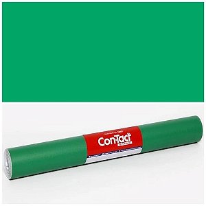 Papel Adesivo Contact Verde Opaco 45cm X 10 Metros