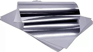 Papel Laminado Lamicote Prata A4 1 Face 250g 10 Folhas Cor Prata