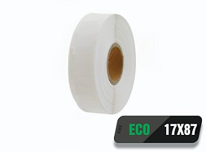 50 Rolos Etiqueta Térmica 17x87 (mm) 300 etiquetas por rolo - Impressoras Zebra, Argox, Elgin, Zetex, Tomate...