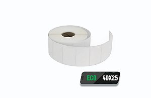 Rolo Etiqueta Térmica Adesiva 40x25 Eco 1.000 etiquetas por rolo - Zebra, Argox, Elgin, Tomate, Zetex, Datamax...