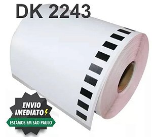 50 Rolos Dk 2243 ECO Etiqueta Adesiva Compativel Brother QL 101mm x 30m Dk2243