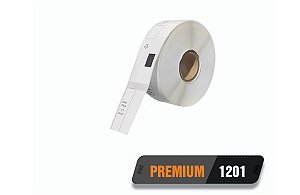 20 Rolos de Etiqueta Adesiva Premium Dk 1201 Compatível Brother QL 29x90 À PROVA D'ÁGUA