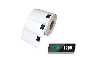 50 rolos de Etiqueta Adesiva Dk 1209 ECO 62x29 Compatível Brother QL